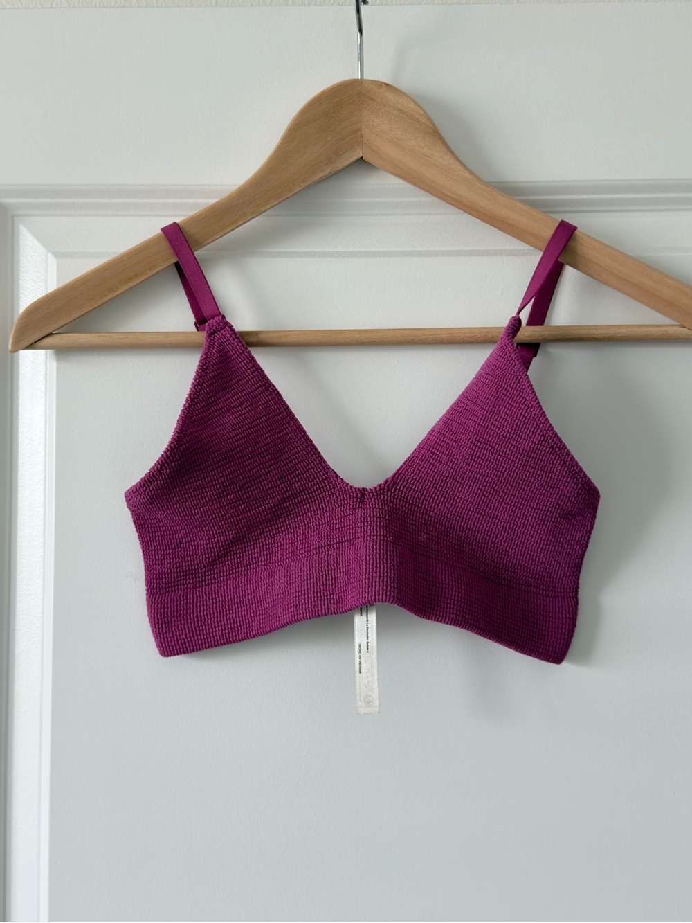 Free people Seamless Knit Bralette in Deep Berry